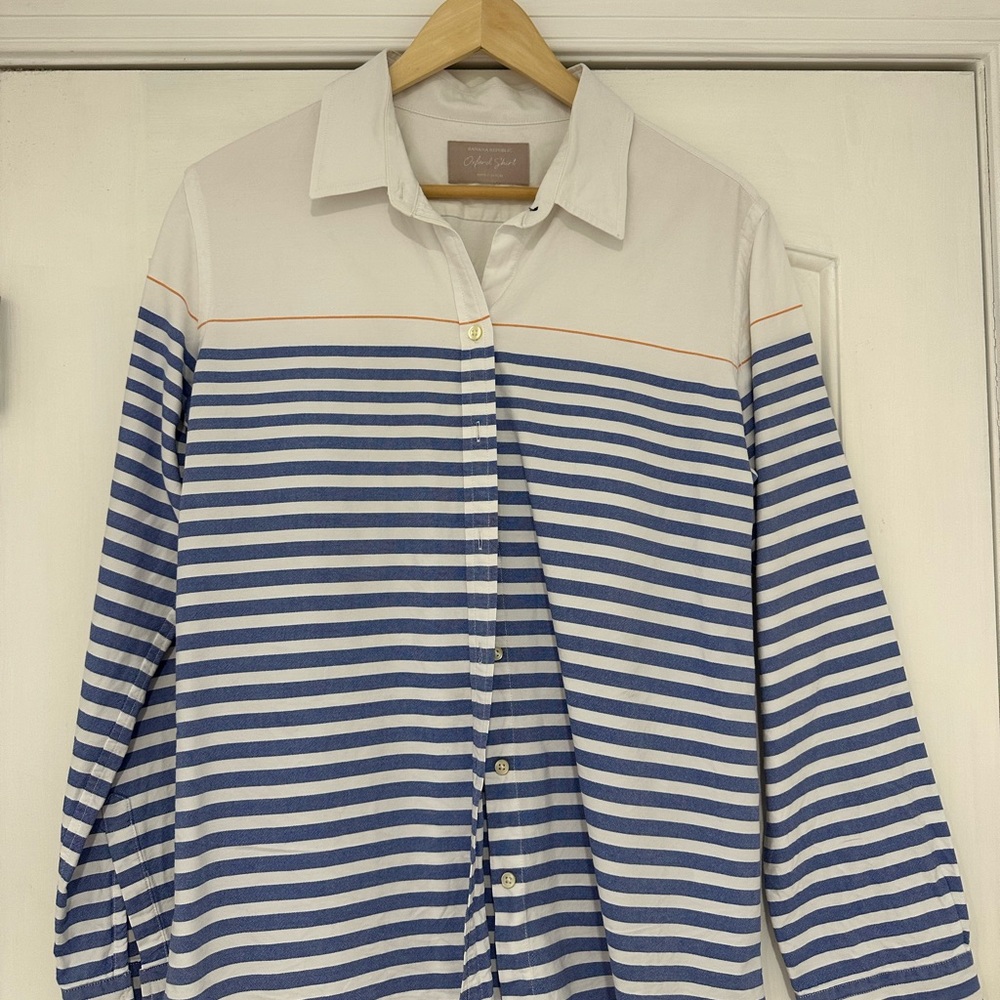 Classic blue striped buttondown